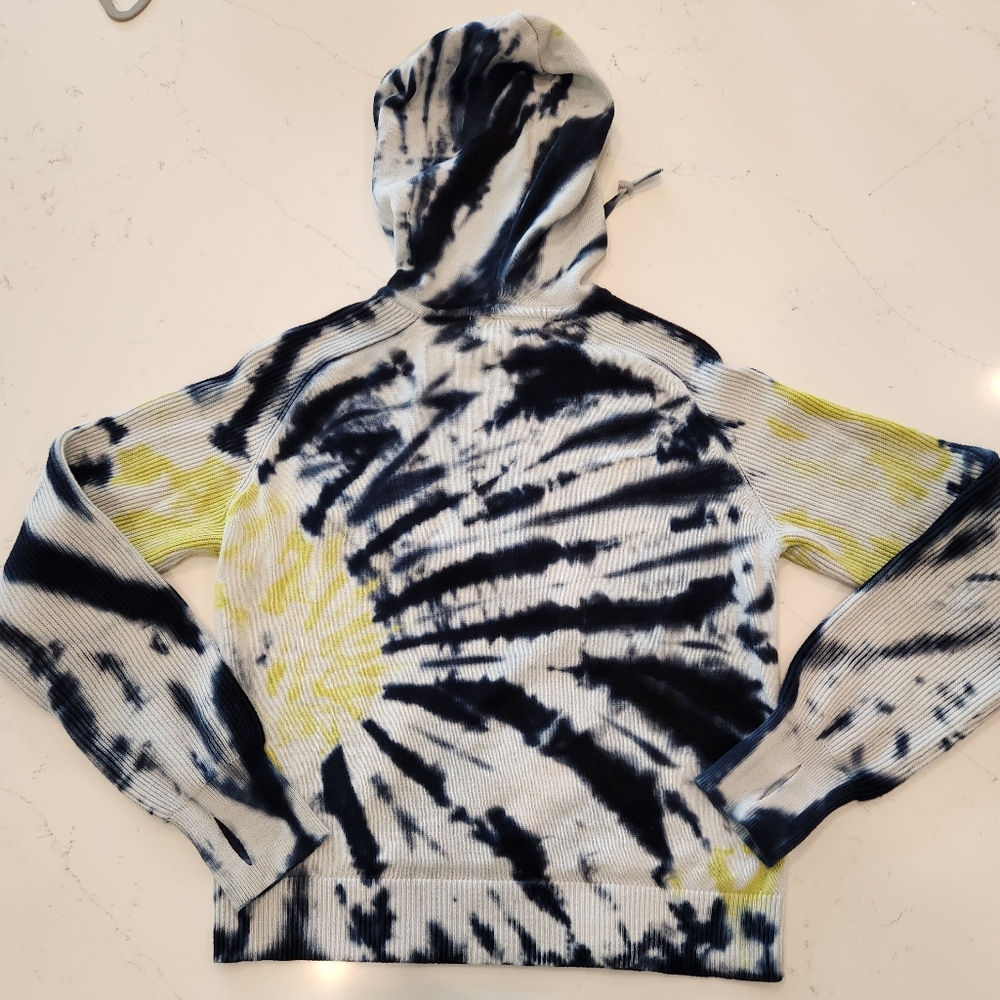 Style & Co Women's Tie-Dye Hooded Sweater Sz. Large 100% Cotton